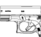 A drawing showing the Safe Action trigger of a Glock 17 Gen4.